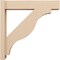 Ekena Millwork 6-in W x 28-in D x 28-in H Funston Block Rough Cedar Woodgrain TimberThane Outlooker, Primed Tan OUTUR060X28X28FST44RCPR - alternate 2